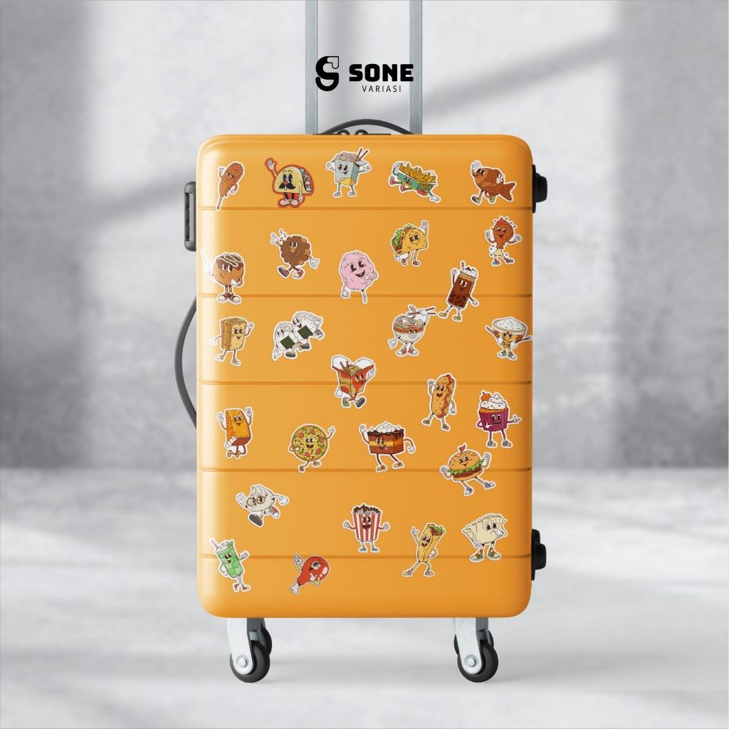 

Sticker Pack RETRO FOOD GROOVY / Stiker Kartun Animasi Paper Vinyl Deco Buku Jurnal Tumbler Laptop Aesthetic
