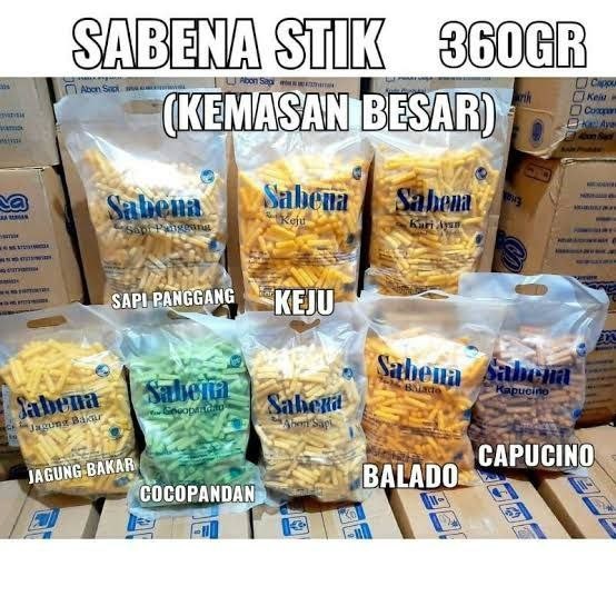

(isi 5 ) 1 kardus sabena snack MIX rasa