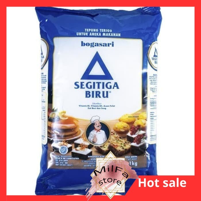 

MF1008 Tepung Terigu SEGITIGA BIRU PREMIUM 1Kg