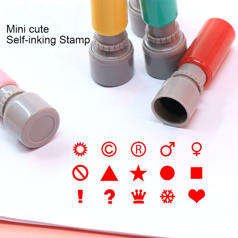 

Mini Self-Inking Stamp Custom Teacher Name Ink Seal Signature Calligraphy Personalized Letter Stamp For School Kid Notebook DIY