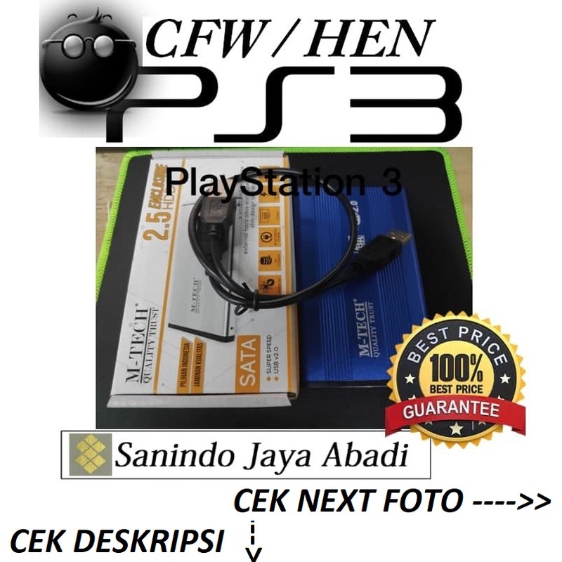HDD PS3 Hardisk Eksternal PS3 320Gb - Support CFW ( SUPERSLIM, SLIM, FAT )