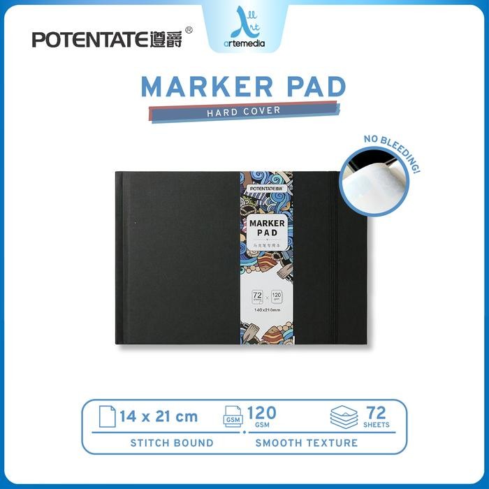 

【M-MT】PROMO!!! Potentate Marker Paper Sketchbook Hard Cover Buku Sketsa - 14 x 21 cm