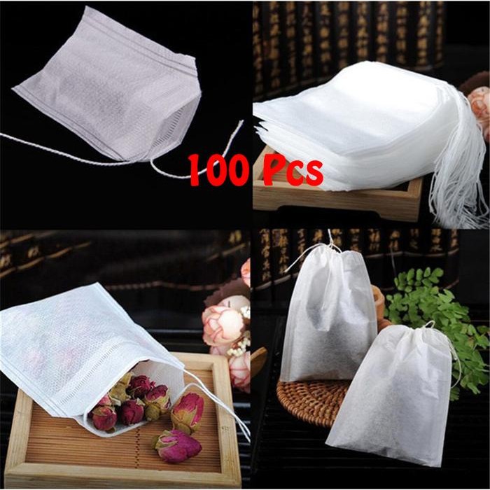 

Promo Kantong Kain Saringan Bubuk Teh Filter Tea Bag Disposable 100 Pcs - 10 x 12 Cm terlaris