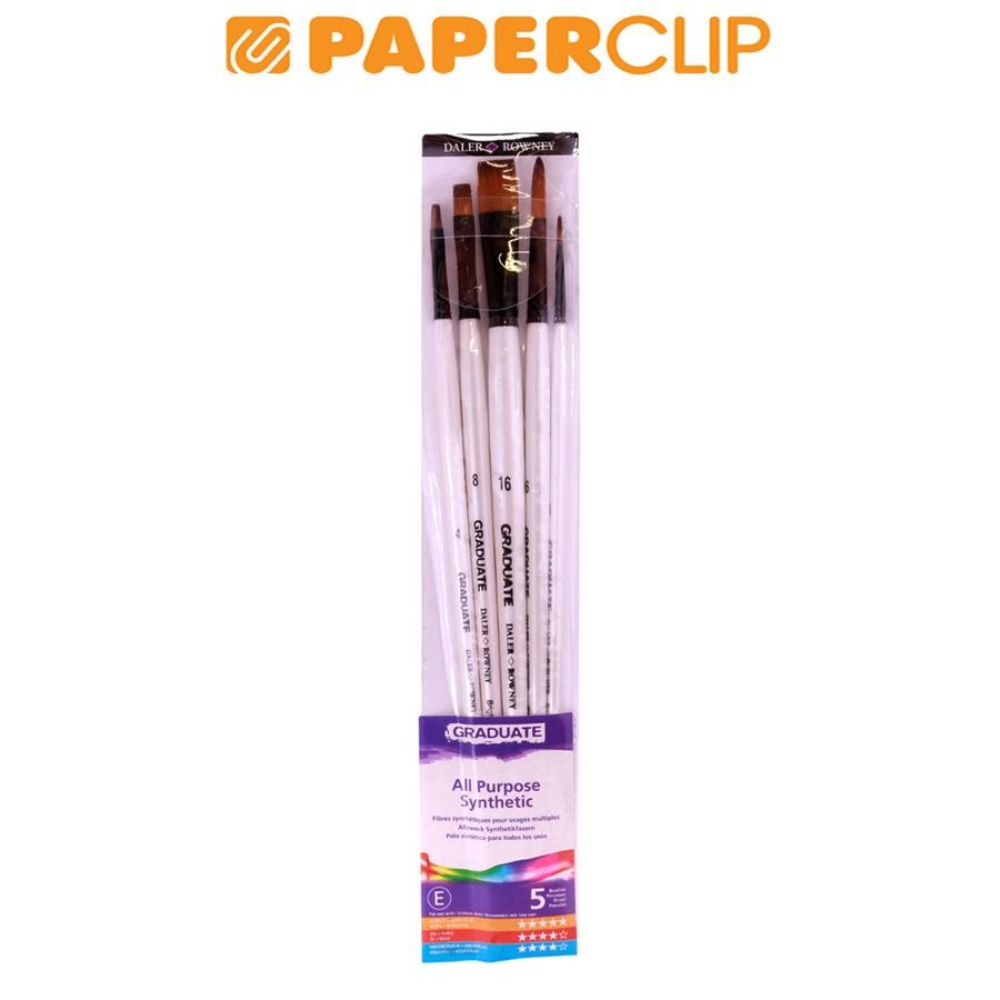 

KUAS LUKIS / BRUSH GRADUATE DALER ROWNEY SYNTHETIC LH SET 5 212551001