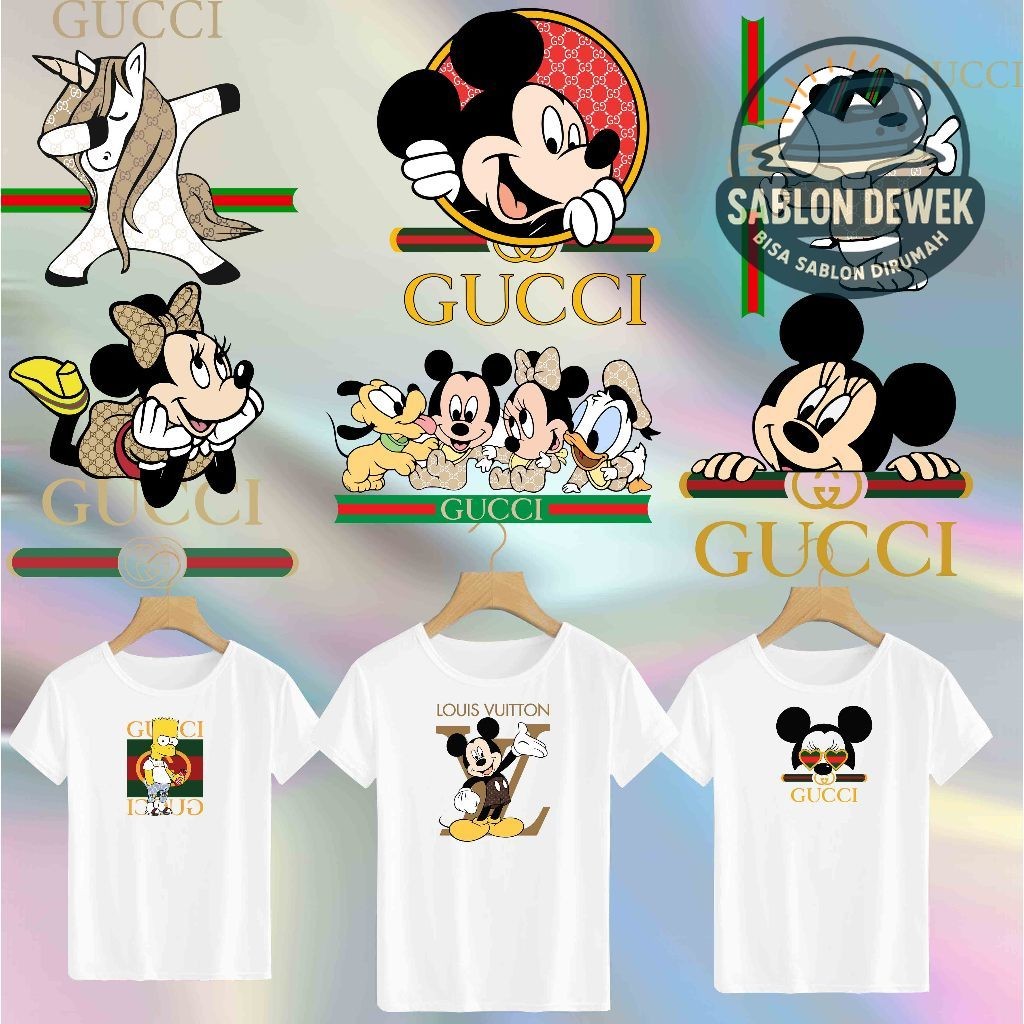 

SABLON STICKER DTF UKURAN A5 TEMA DISNEY BRAND