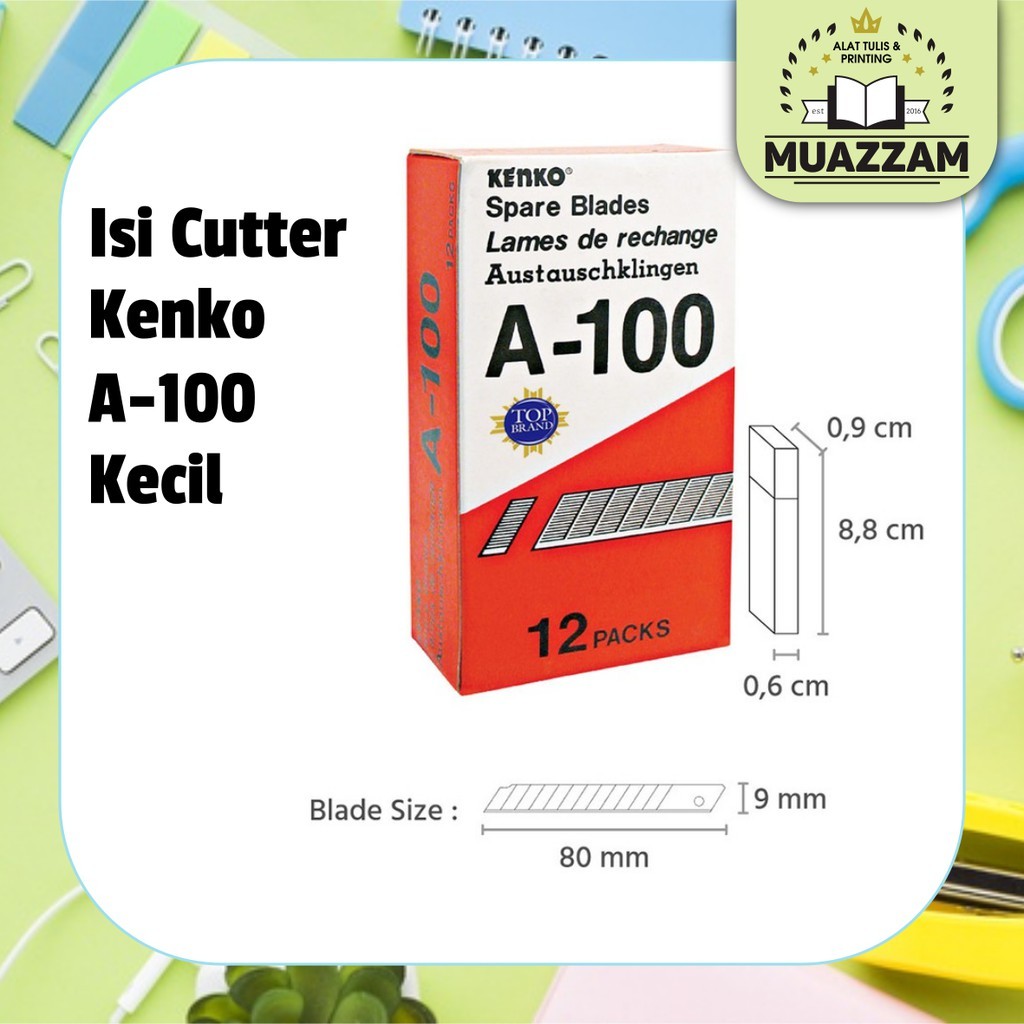 

Kenko isi cutter blade A-100 kecil