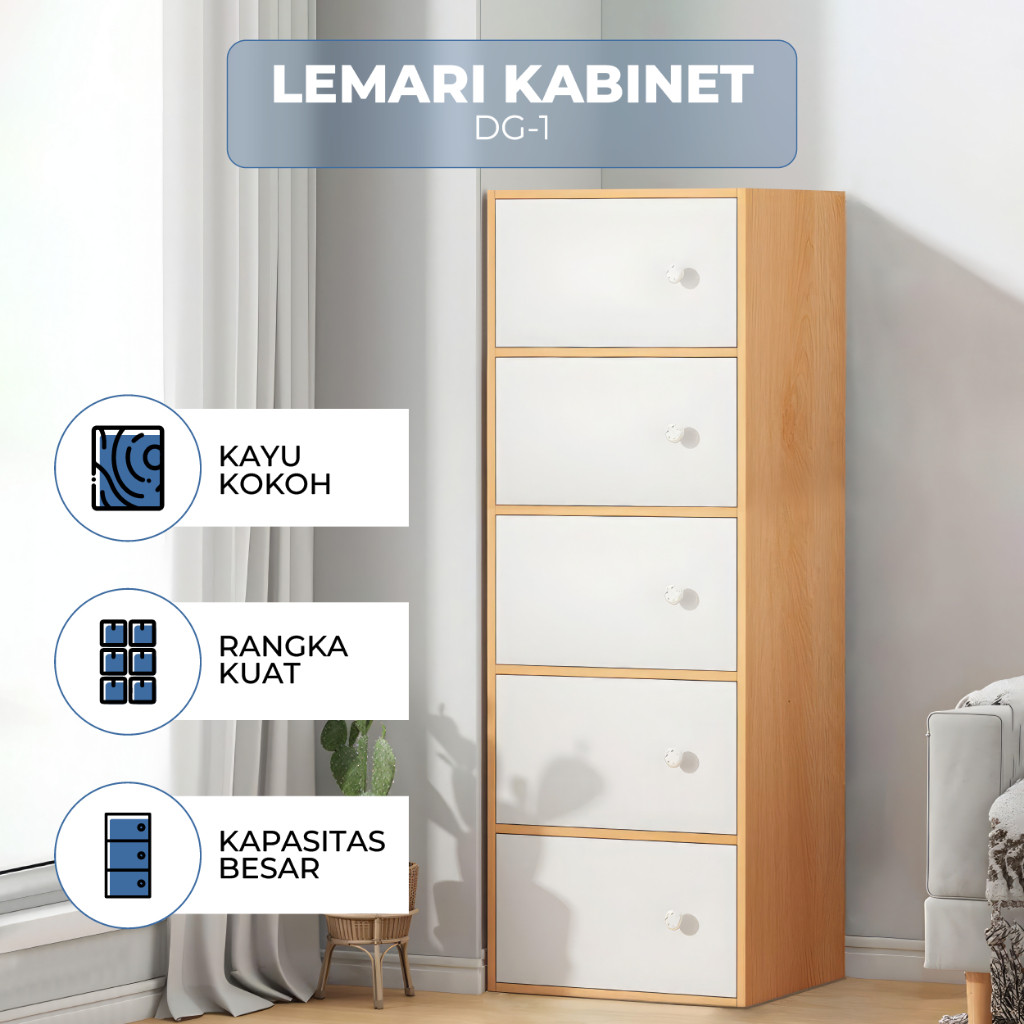 FURNITURE - Lemari Kayu - Lemari Minimalis - Lemari Buku - Lemari Pakaian - Lemari 3 Pintu