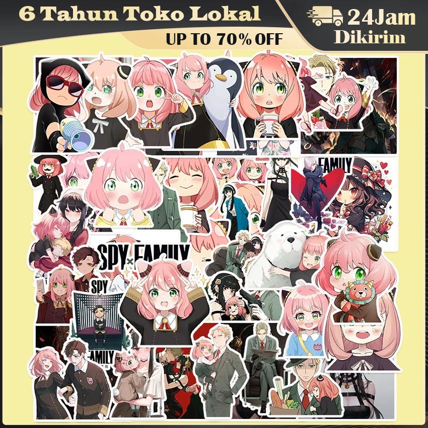 

Stiker Pack Spy x Family 50 Lembar – Vinyl Anti Air Karakter Anya, Loid & Yor untuk HP, Tumbler, Helm & Notebook