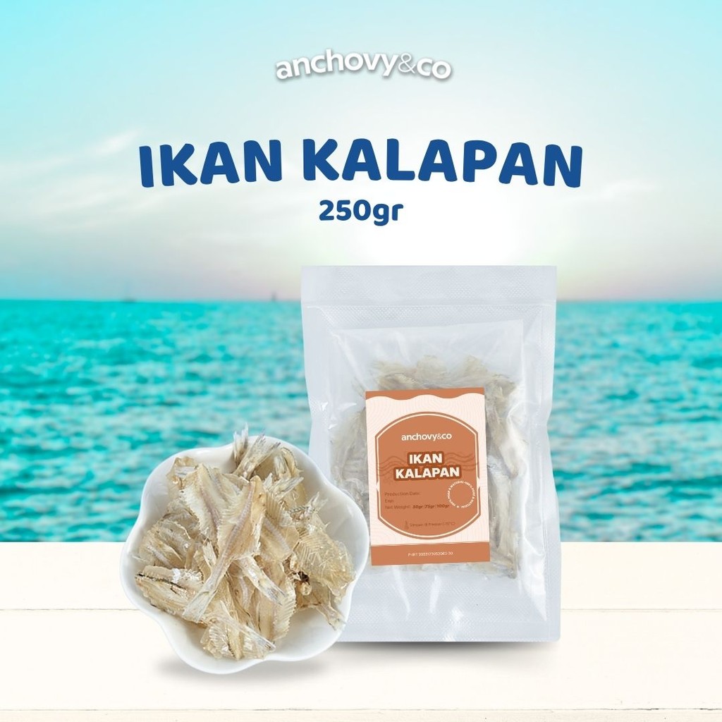 

Ikan Kalapan Pakang Tawar 250gr | Anchovyandco