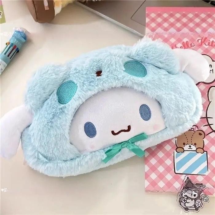 

TERLARIS~[ Mall 2547] ST5 Pencil Case Sanrio Kuromi Cinnamoroll My Melody Pocchacco / Tempat Kotak Pensil Alat Tulis - CINNAMOROLL