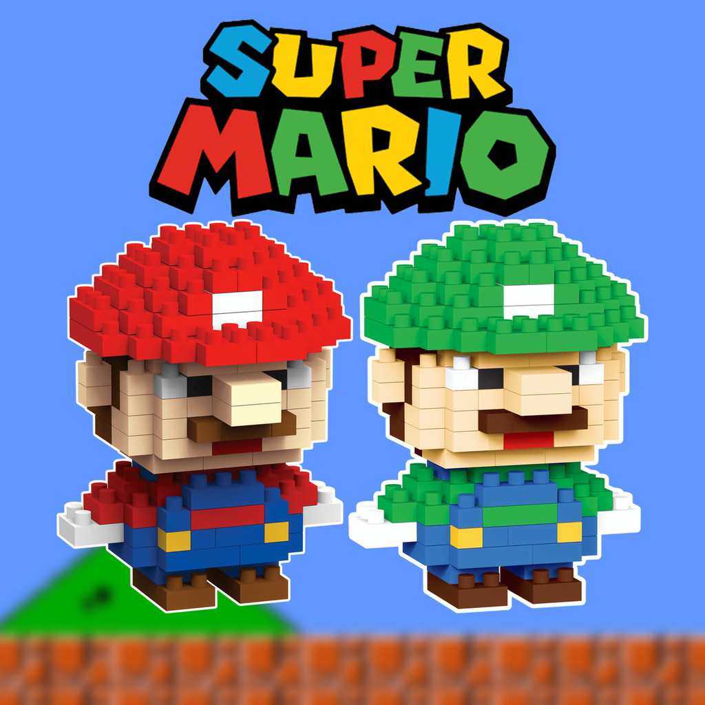 Lego Super Mario Bros,  Mermaid Lego Building blocks, Nintendo Princess Mini Figure Puzzle