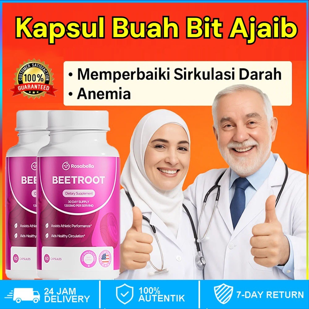 

⚡COD⭐Beli 1 Gratis 1⭐ Kapsul Buah Bit, Meningkatkan HB Dalam Darah Dan Menjaganya Tetap Normal, Meningkatkan Sirkulasi Darah，Solusi Penderita Anemia, Ibu & Janin, Beet, Beetroot, Beet Root, Serbuk Buah Bit Beet, Bit Merah