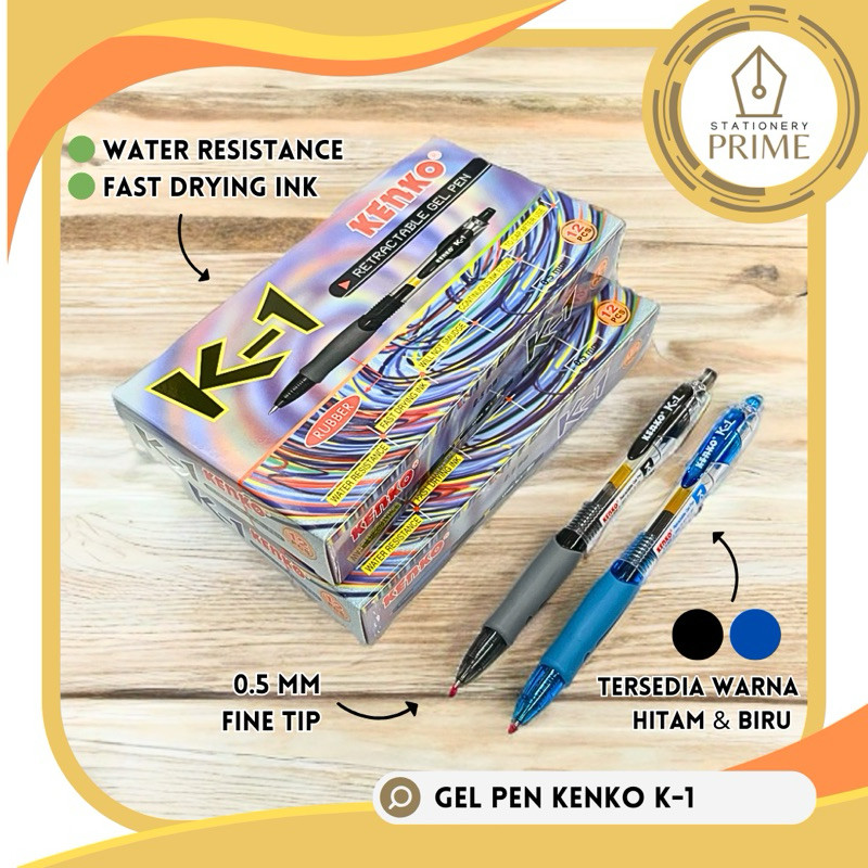 

Retractable Gel Pen / Pulpen Gel Cetek KENKO K-1 ( Isi 12 Pcs )