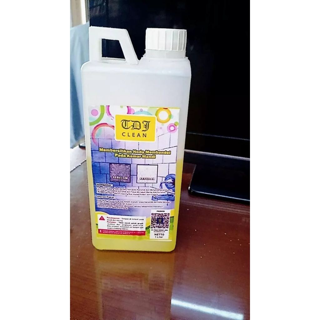 Pembersih Keramik kamar mandi / toilet / WC ampuh (Bonus Kuas) TDJ Clean 1000ml