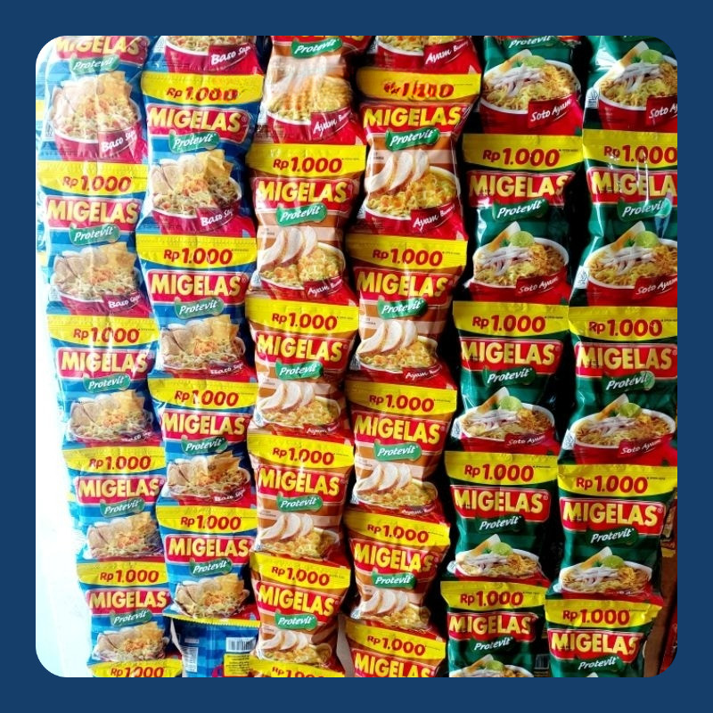 

[ 1 RENCENG / 15 PCS ) MIE GELAS ALL VARIAN RASA 26g