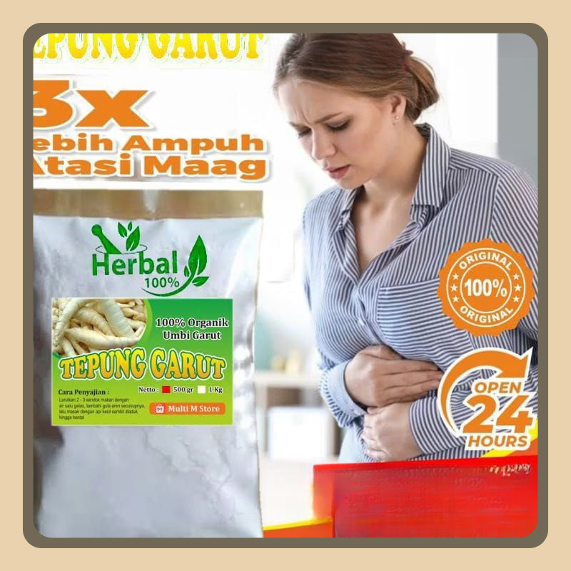 

500 Gram Tepung Pati Garut Premium | Ampuh Mengatasi Maag Dan Asam Lambung