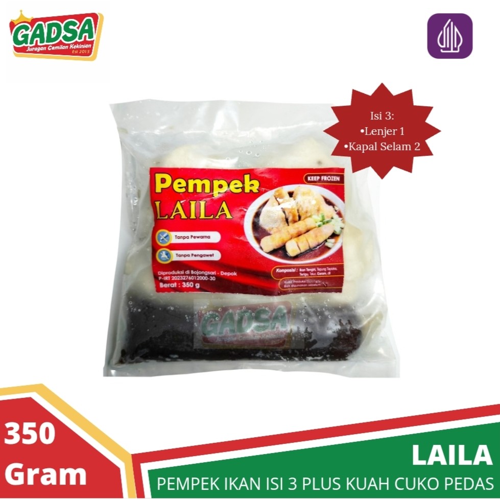 

Pempek Ikan Laila Pempek isi 3