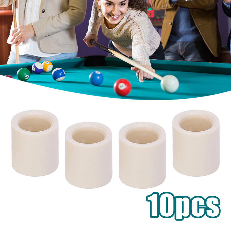 10pcs bag Ferrule Stick Billiard Ferrule Billiard Cue Billiar Stick Ferrule Billiard Pool Fibre 12/1