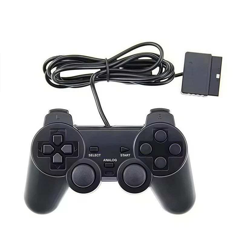 

Pegangan Game PS2 Kontrol Analog Berkabel Gamepad Joystick Joypad untuk Konsol PS2 Kontrol Getaran Ganda Joypad Kontrol Berkabel