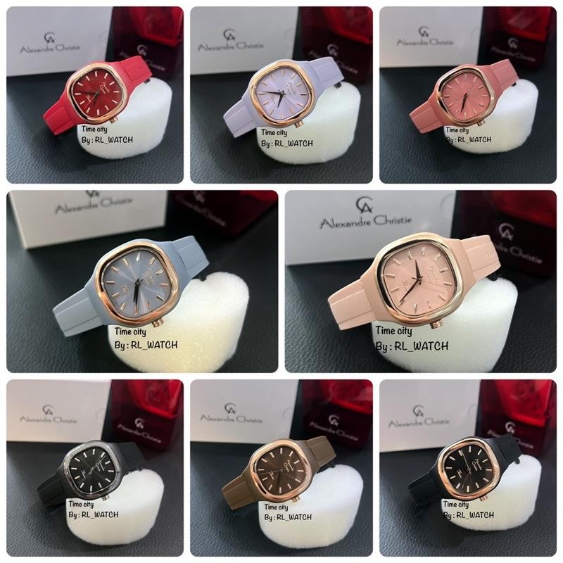 Jam Wanita Alexandre Christie AC2B77 Karet