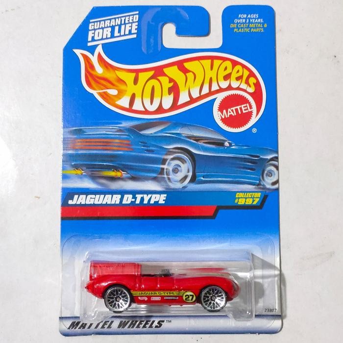 TR99 Hotwheels Hot Wheels Jaguar D-Type Merah 1999 blue card