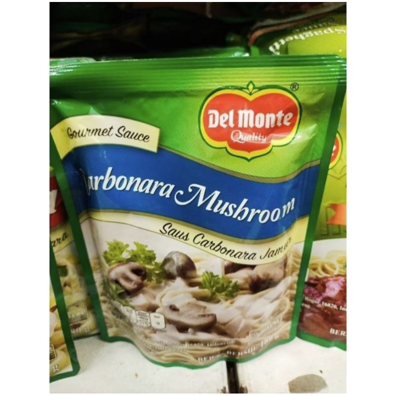 

Del Monte saus carbonara jamur 180gr - carbonara mushroom sauce - ABO