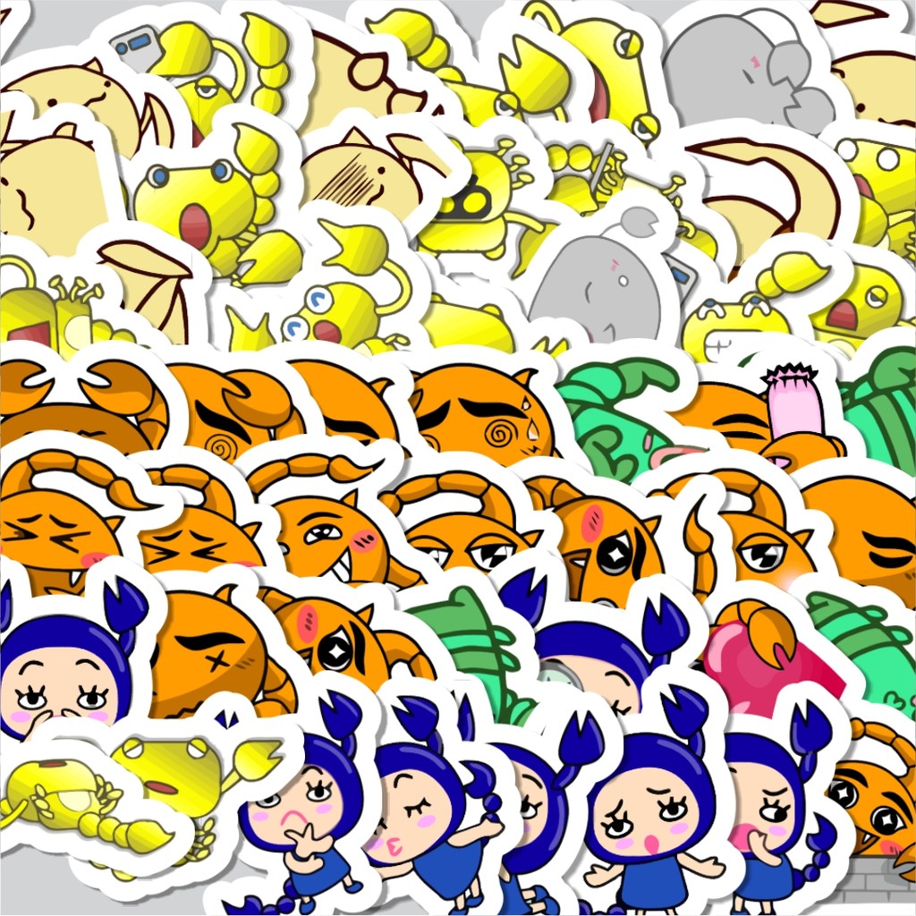 

Stiker Cutting Pack Sticker Hewan Kalajengking Isi 100Pcs Series Aesthetic Lucu Keren Untuk Koper Bahan Vynil