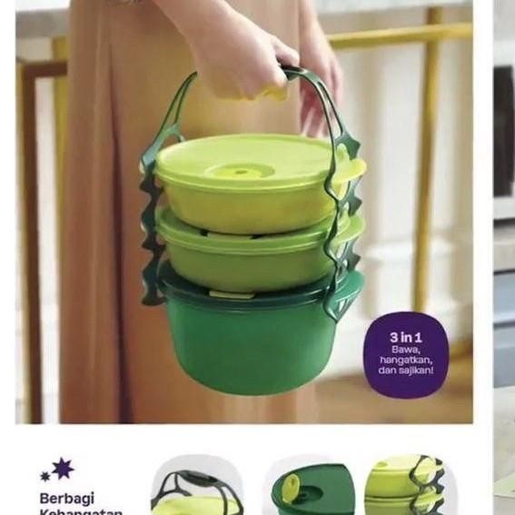 Rantang susun Tupperware carry all bowl