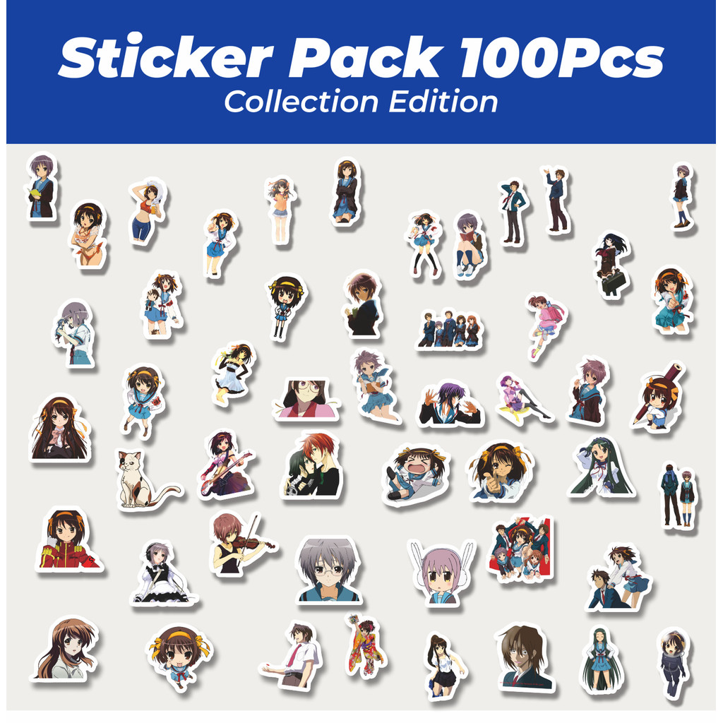 

Hot Sticker Anime The Melancholy Lucu Anti Air Stikers Berperekat Waterproof Sticker Decal Buat Motor Helm Buku Journal Koper Casing HP Laptop Botol Minum