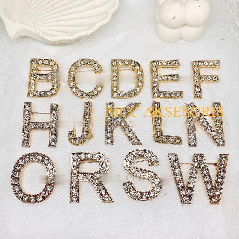 [BISA COD] BROS HURUF PREMIUM / BROS ALPHABET / BROS HURUF INISIAL / BROS JILBAB / BROOCH HIJAB / BR