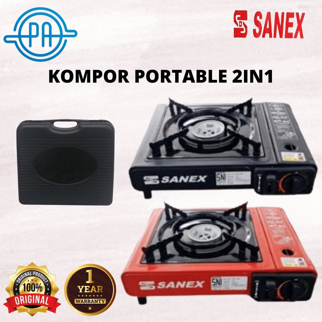 KOMPOR PORTABLE SANEX 2IN1 / KOPOR SANEX 1 TUNGKU