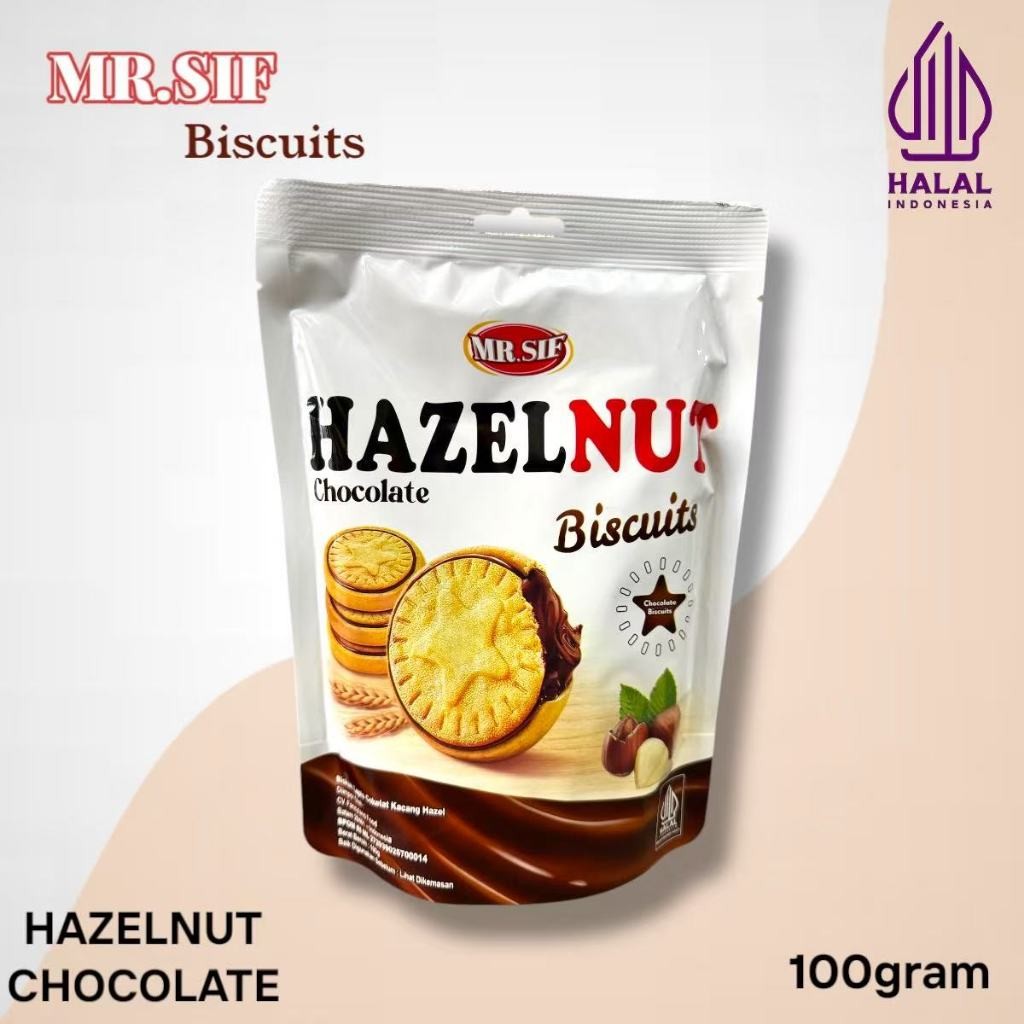 

Biscuits MR SIF Hazelnut Chocolate 100g 200g Halal