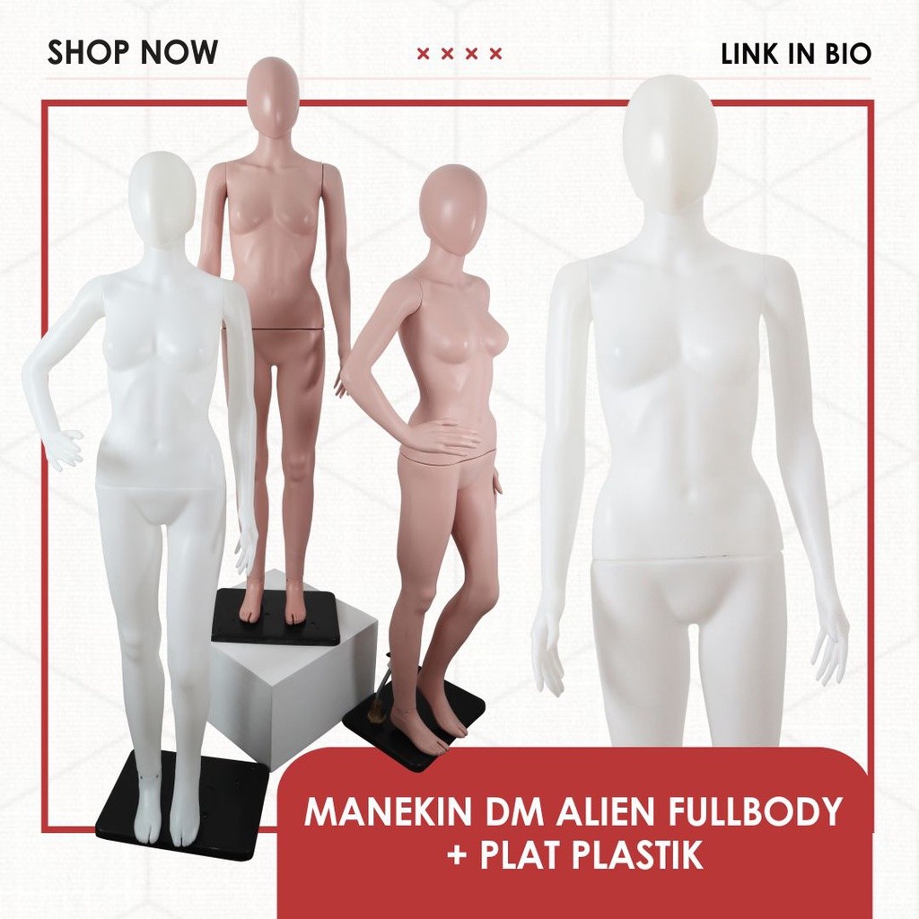 Manekin Alien Full Body Bahan Plastik Manekin Baju Wanita Alien  CO
