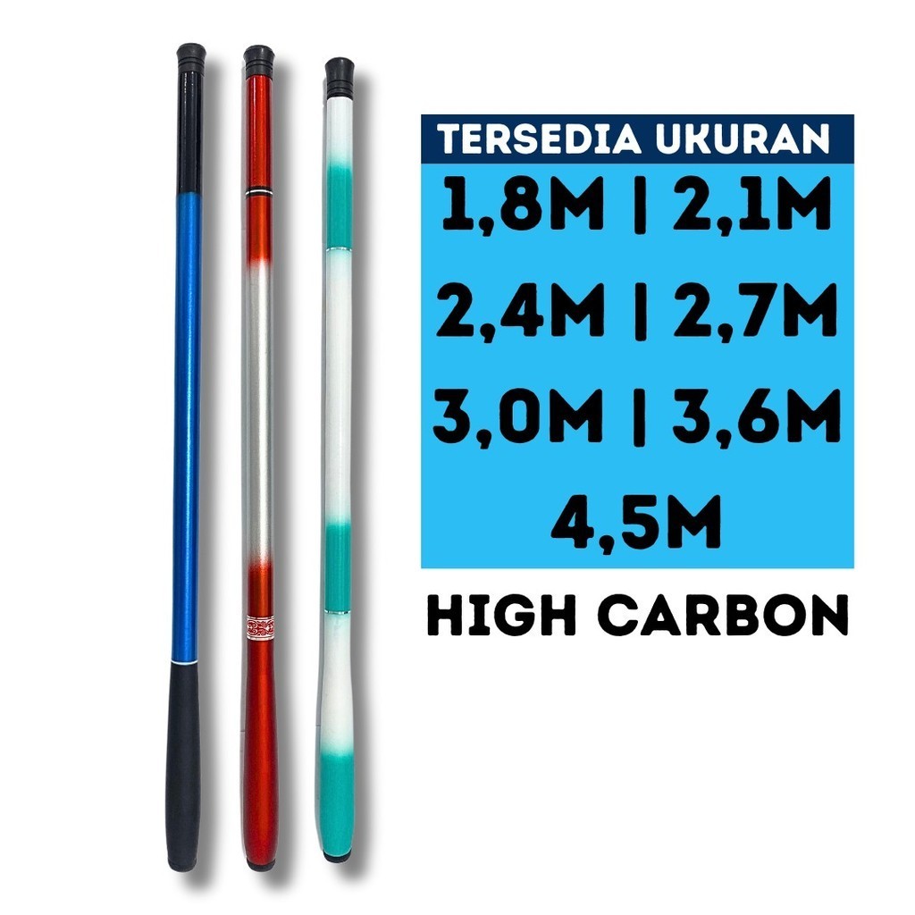 BARU Joran TEGEK Antena Teleskopik High Quality Produk Uk.180-450 Bahan Carbon Fiber Stream Fishing 