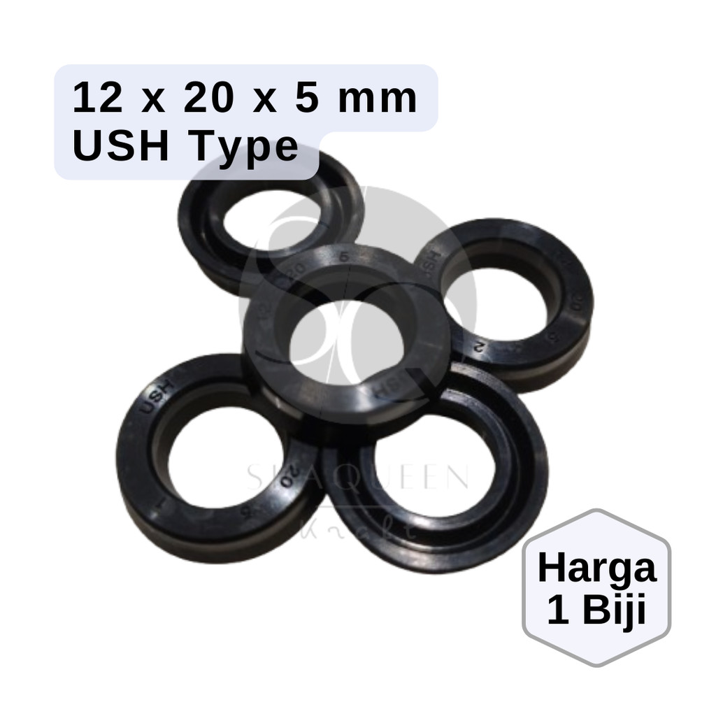 Oil Seal USH Shock Belakang YSS 12 20 5 mm (Sil Oli Shock Breaker Rear Absorber) Shaqueen