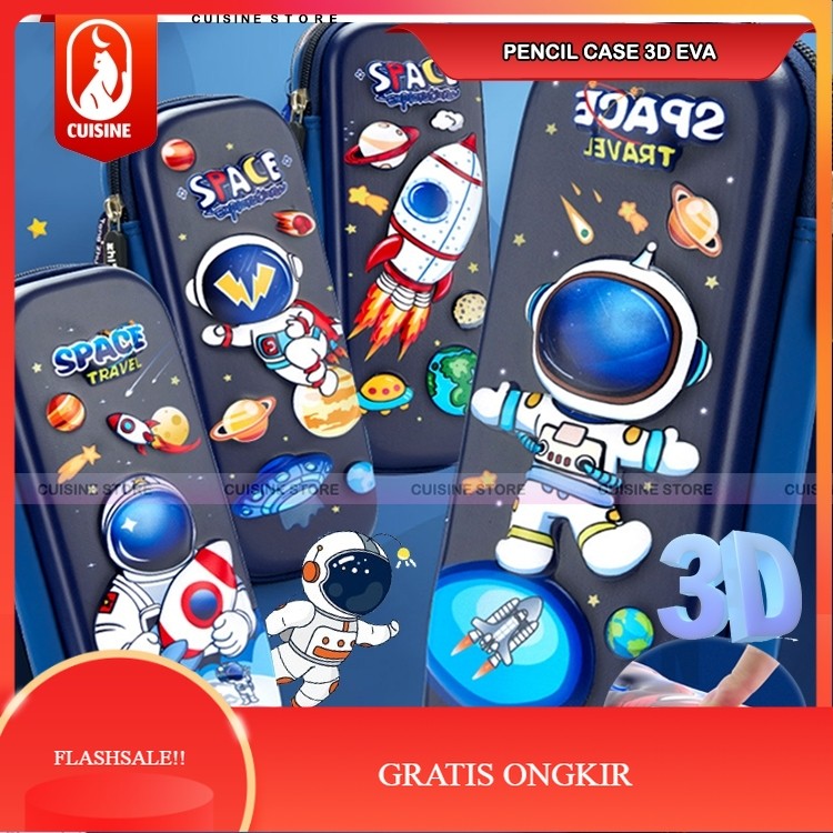 

【AGNES_ID】DISKON!! Kotak Pensil 3D Timbul EVA Astronot Sanrio Ukuran 23 CM Tempat Pensil Anak Sekolah Kualitas Bagus