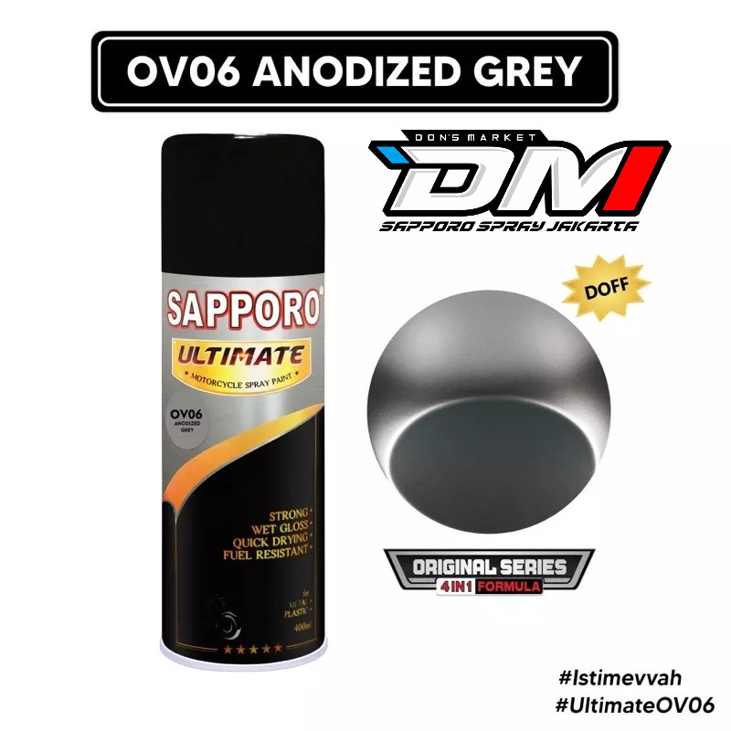 Sapporo Ultimate Anodized Grey OV06 400 ml / Titanium Grey