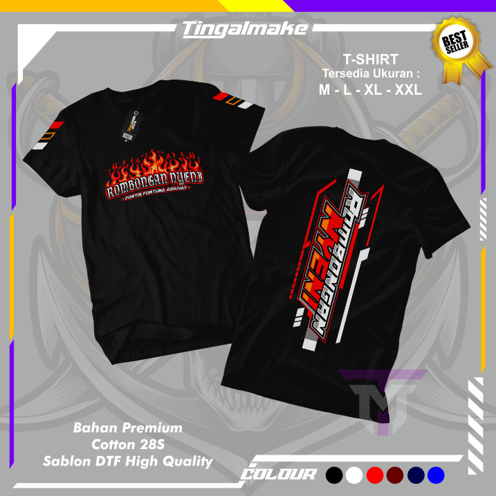 Kaos Baju Rombongan Nyeni Original Unisex - Baju Distro Rombongan Nyeni - Cotton Combat 30s