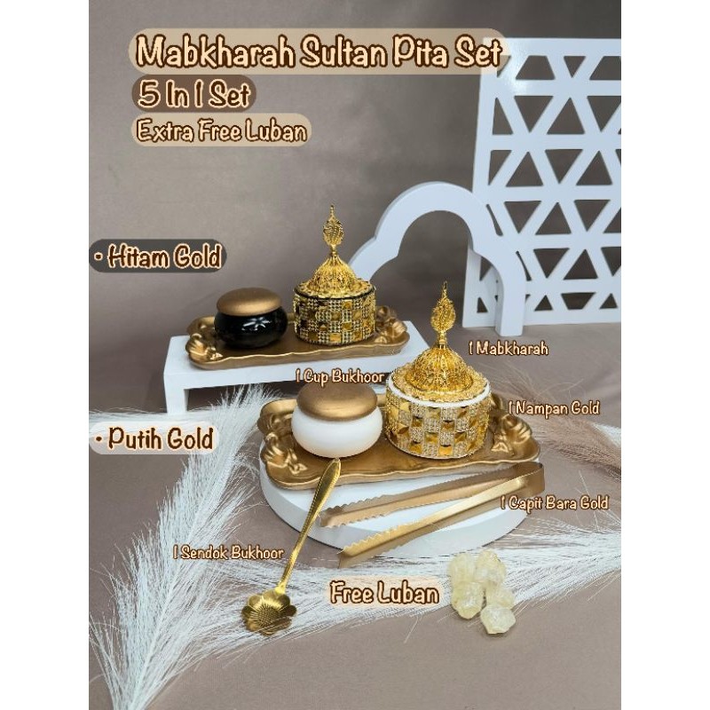 Mabkhara Aesthetic / Tempat Dupa / Tempat Bukhur / Mabkhara set / Mabkhara 5in 1CO