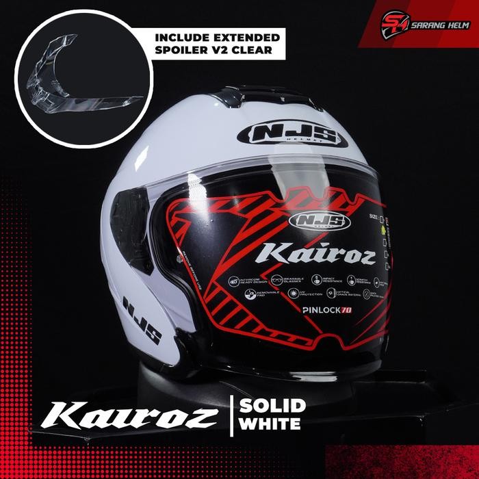 Promo NJS Kairoz Solid (FREE SPOILER) - Helm Half Face | Kairoz | Kairoz V1 |  Kairoz Polos | Kairoz
