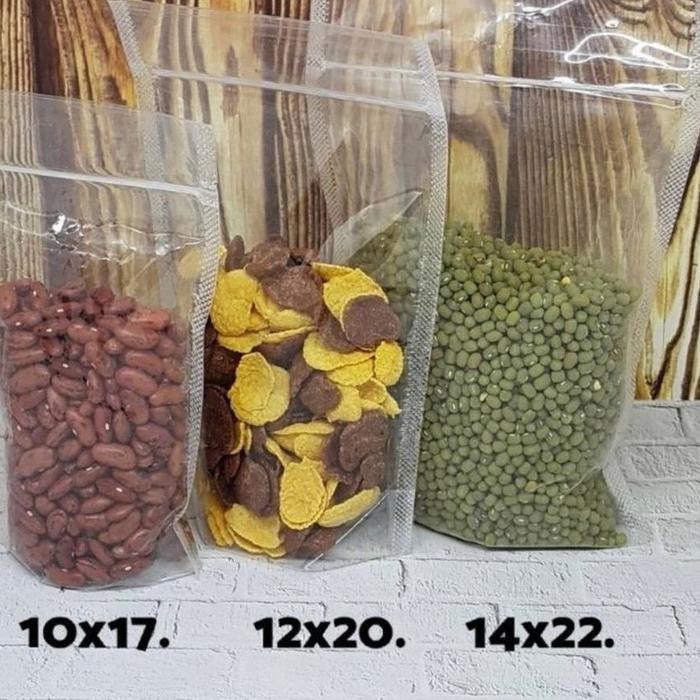Promo Standing Pouch Double Seal / Plastik kemasan snack / Plastik Klip Berdiri 9x15 / 10x17 / 12x20