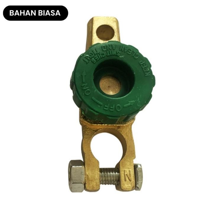 Saklar Soket Switch On Off Aki Mobil Pemutus Arus Listrik Universal Car - BIASA