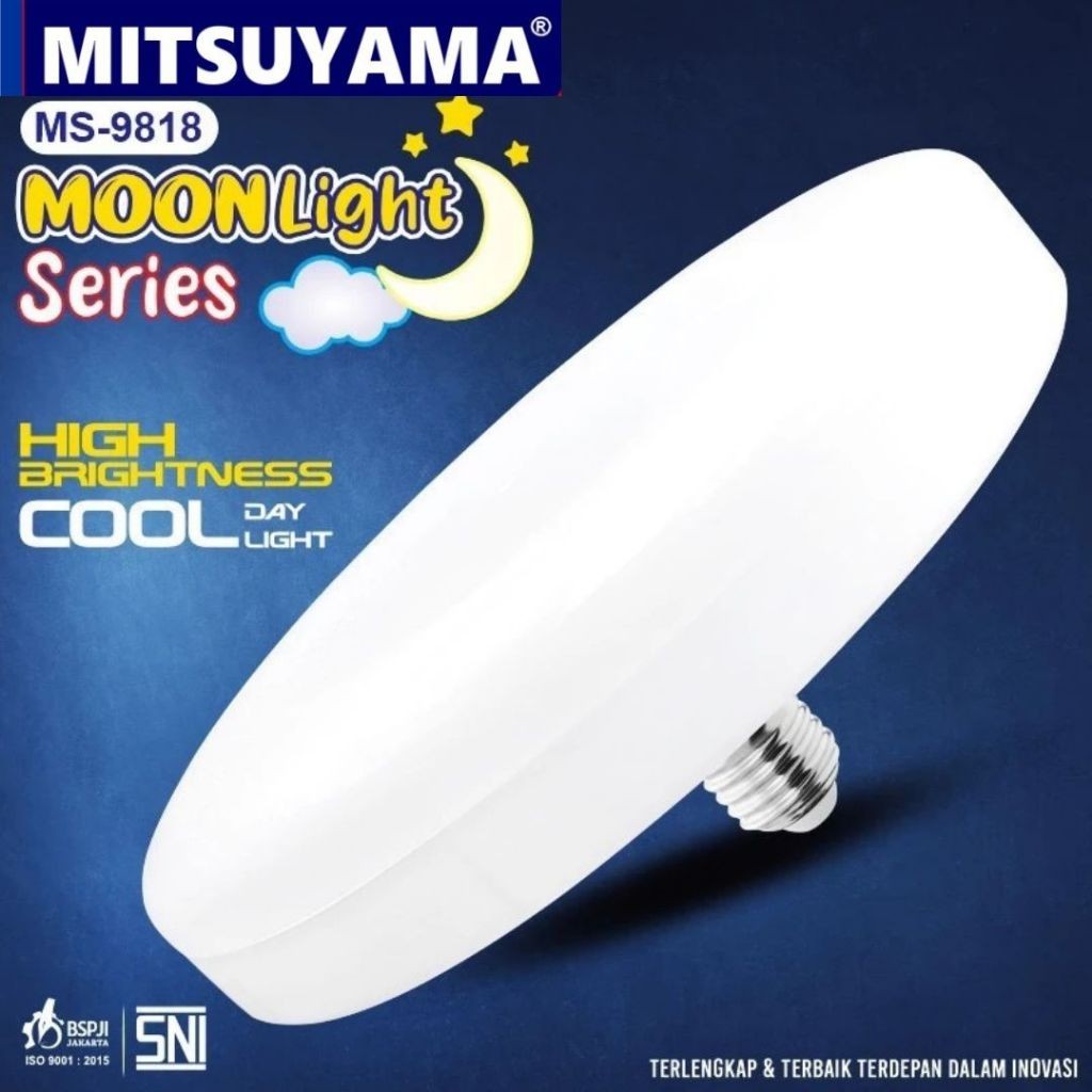 MITSUYAMA LAMPU LED MS-9818 MOONLIGHT SERIES UFO PUTIH COOL DAYLIGHT - 99 Elektronik