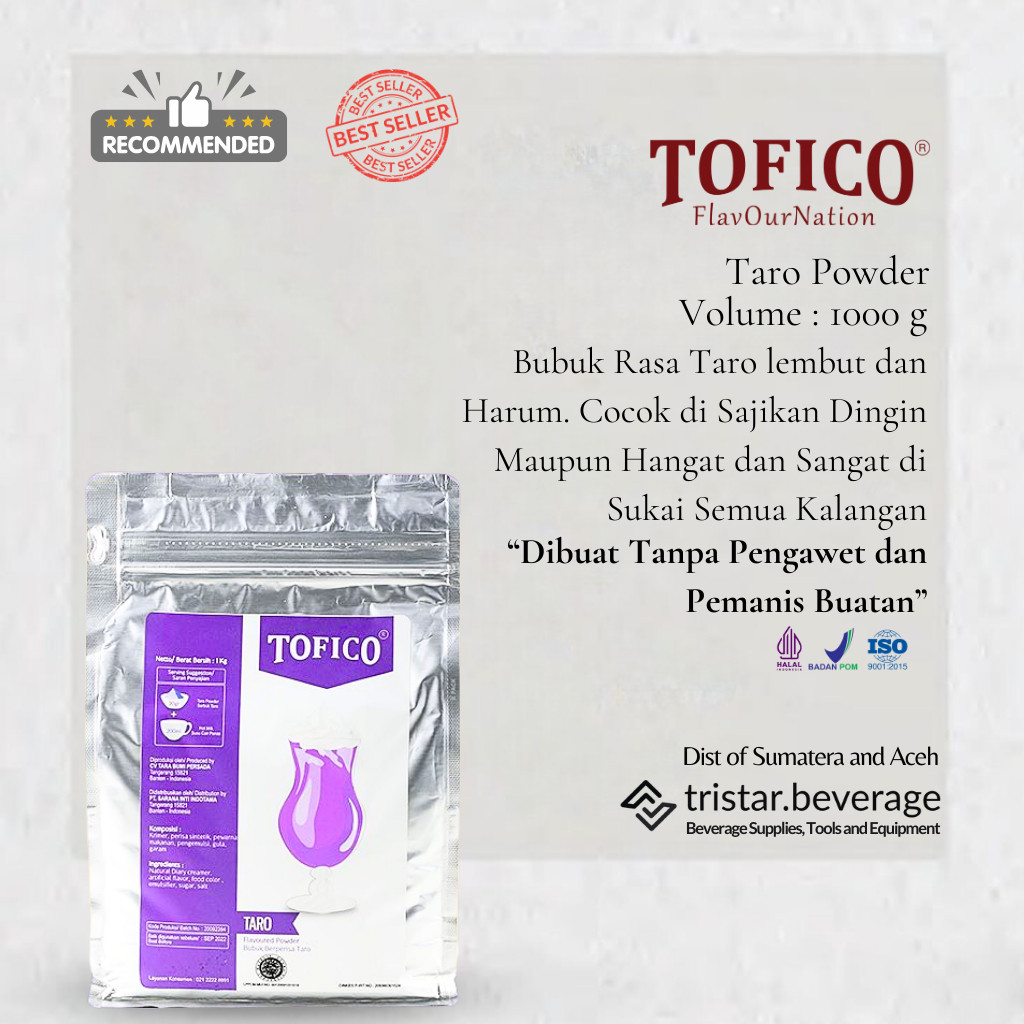 

RASA ORIGINAL - Bubuk Minuman Talas / Ubi Ungu / Taro - Tofico Powder 1KG