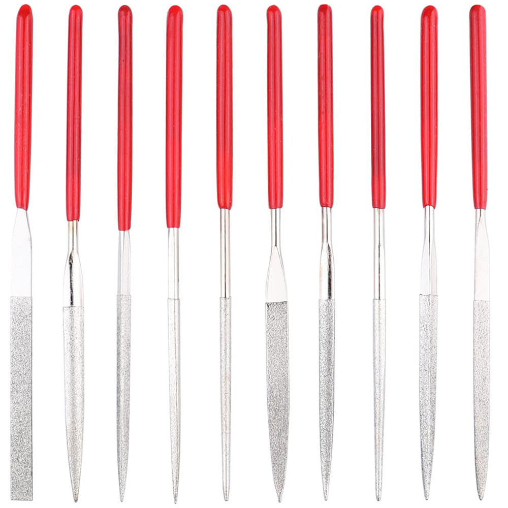 

New 10Pcs Diamond Needle File Set For Jewelry Metal Wood Ceramic Glass Stone Craft Sharping Working Hand Carving Tool