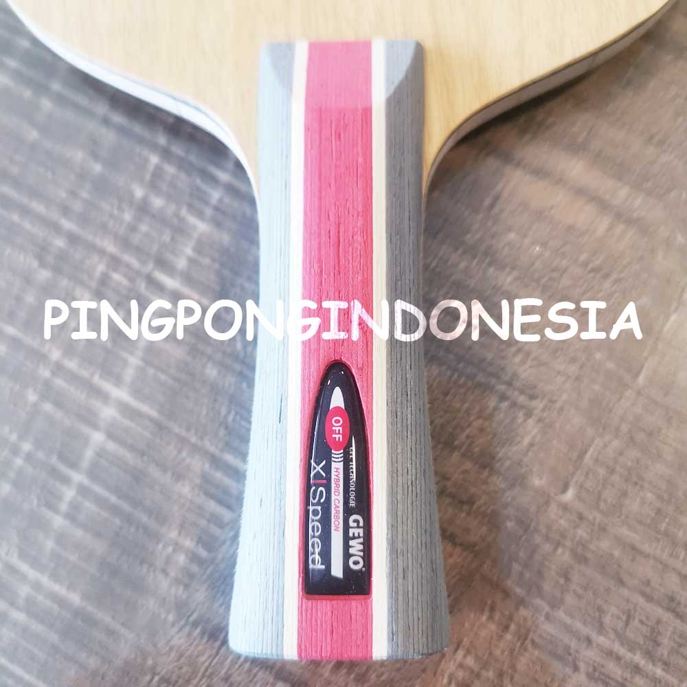 Gewo Hybrid Carbon X/Speed - Kayu Pingpong Blade Tenis Meja Bet Bat Offensive CO