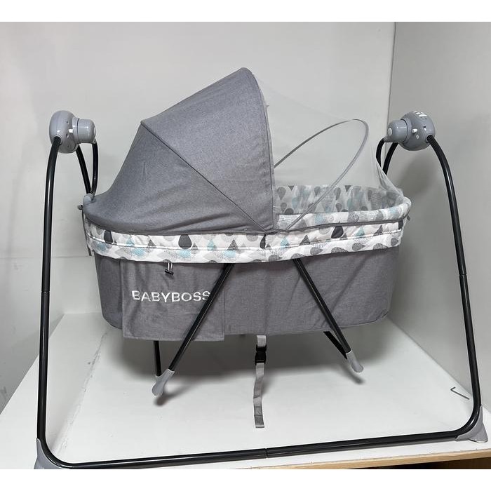 MUMPUNG PROMO BABYBOSS BS-803 Ayunan Bayi Automatic Baby Swinger Chair / Swing Bed - BS-701 GrayTERL