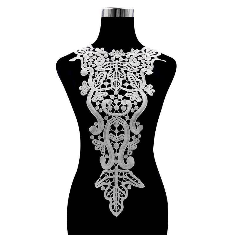 

1PCS Embroidered 3d Flowers Lace Venise Embroidery Patches DIY Lace Collar Neckline Decorate Wedding Dress Sewing Craft Supplies