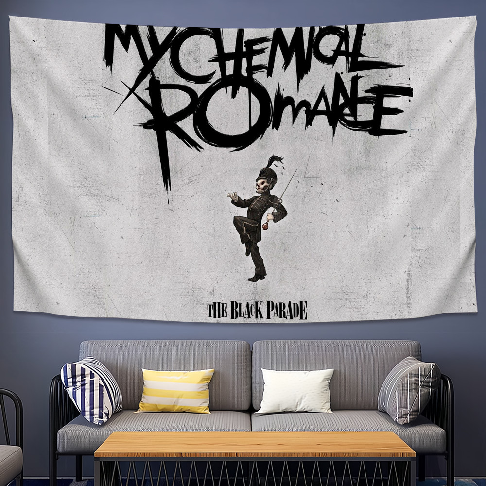 

M-My Chemical R-Romance Hippie Tapestry Home Decoration Bedroom Dormitory Background Cloth Holiday Party Living Room Club Cloth