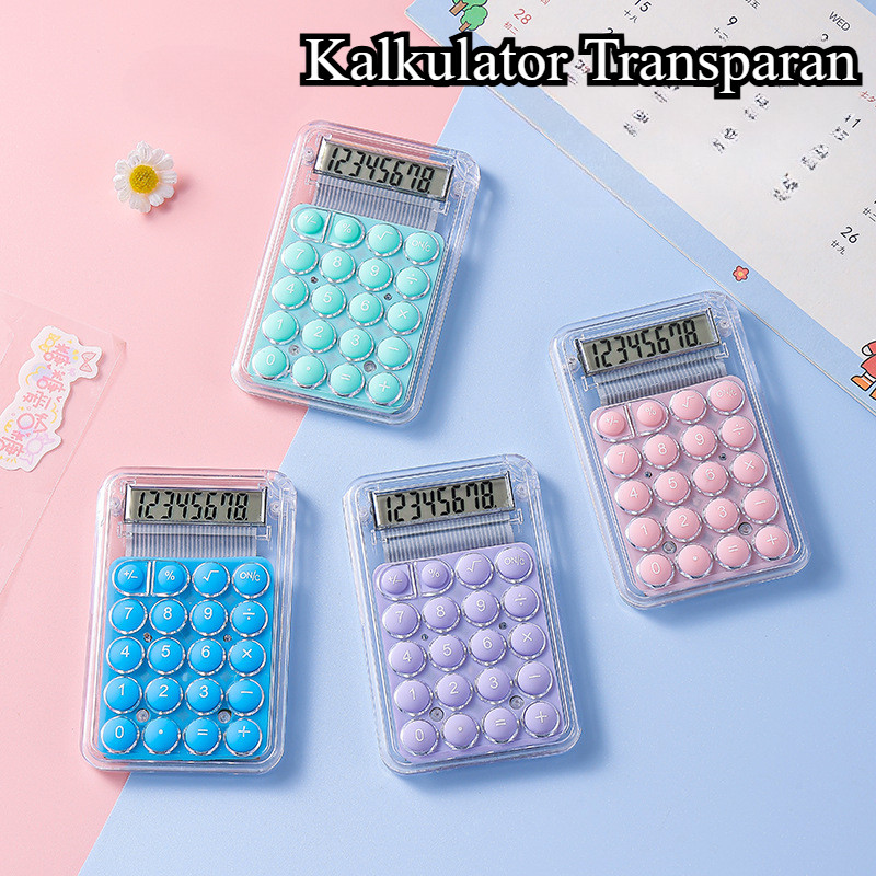 

Kalkulator Mini Transparan Lucu - Warna Candy Portable untuk Hadiah Pelajar